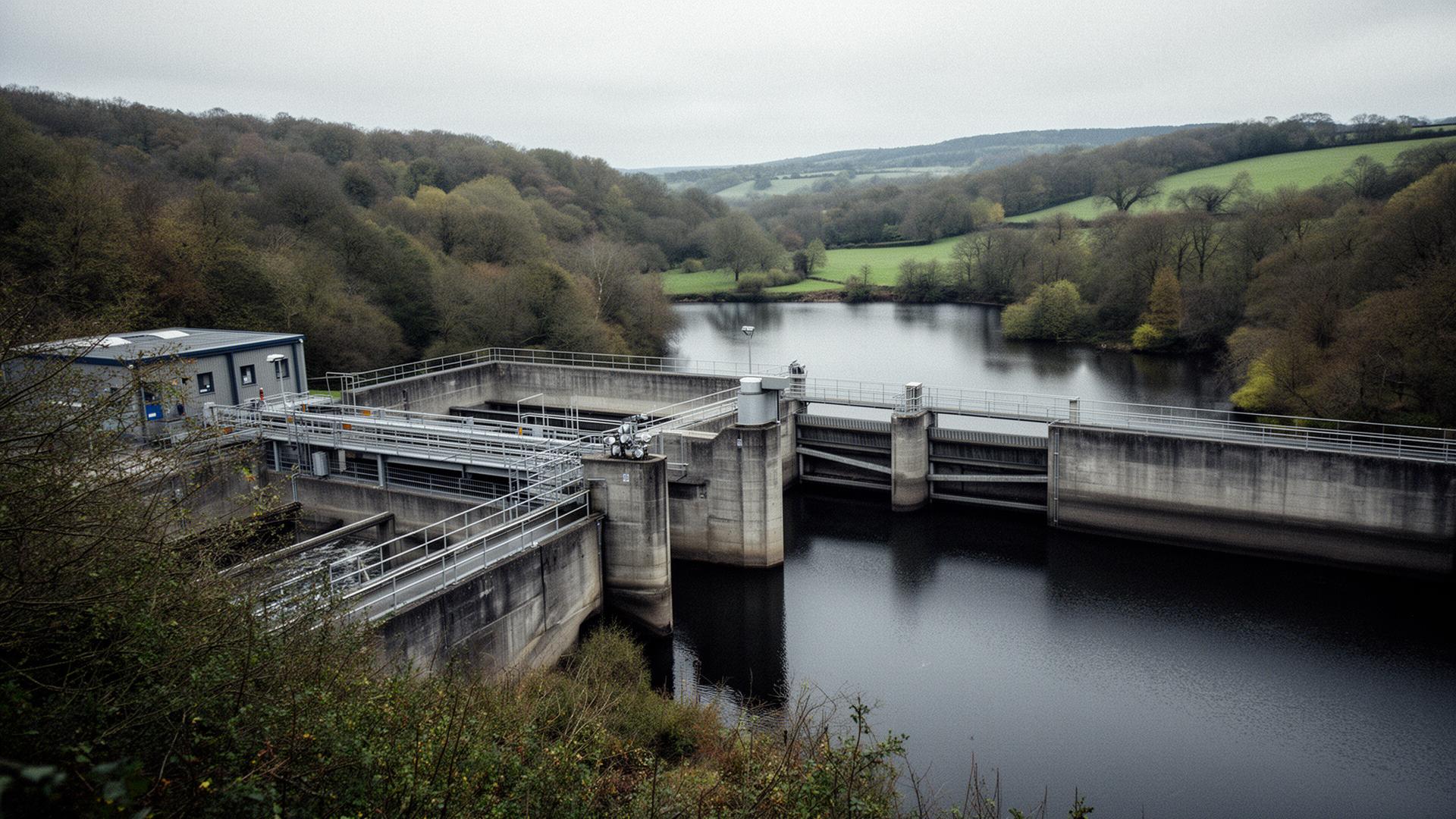 Water infrastructure inside a UK catchment